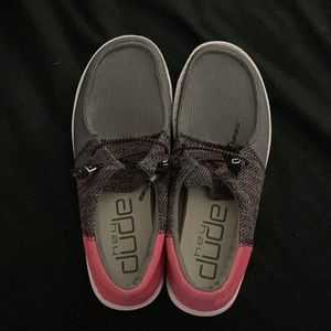 Pink and Gray Heydudes. Size 7 No Box